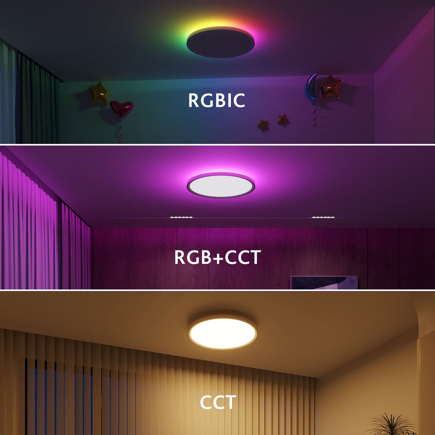 Dimmable RGB Smart Ceiling Light - 30w 12inch