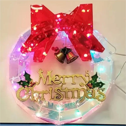 12in Pre-Lit Smart Christmas Wreath