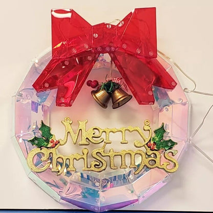 12in Pre-Lit Smart Christmas Wreath