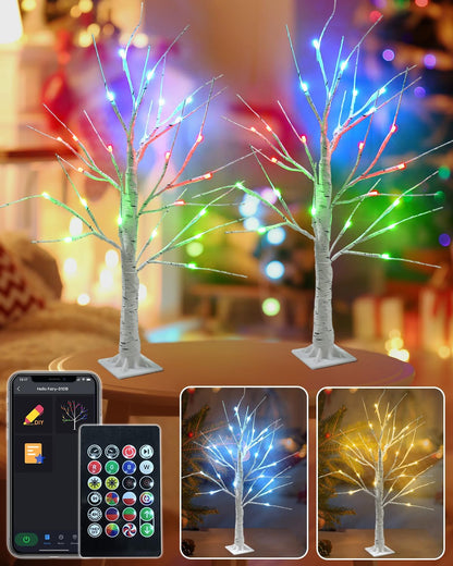 Smart Lighted Birch Tree/Cherry Tree