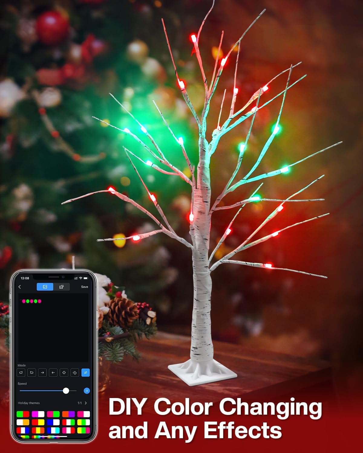 Smart Lighted Birch Tree/Cherry Tree