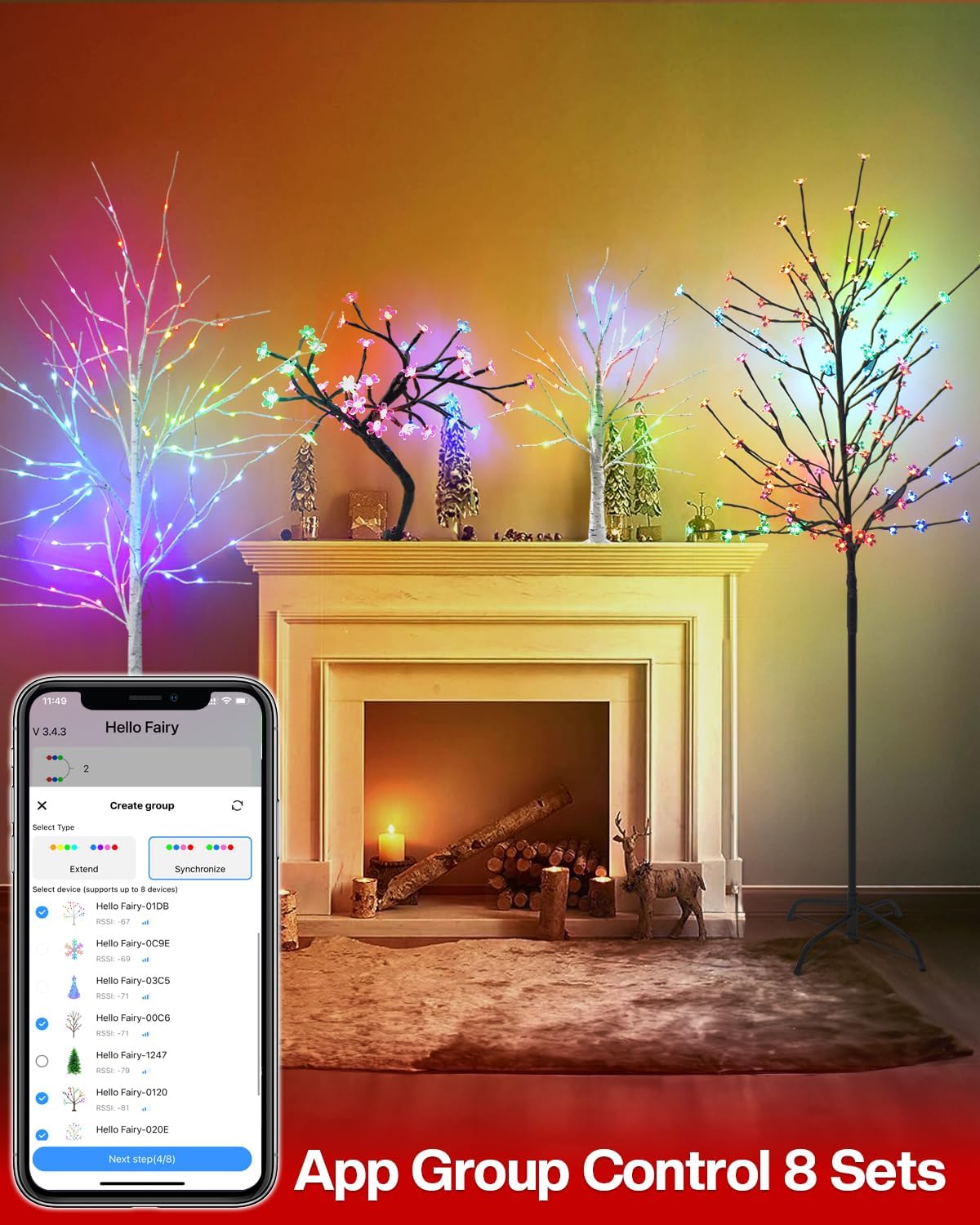 Smart Lighted Birch Tree/Cherry Tree