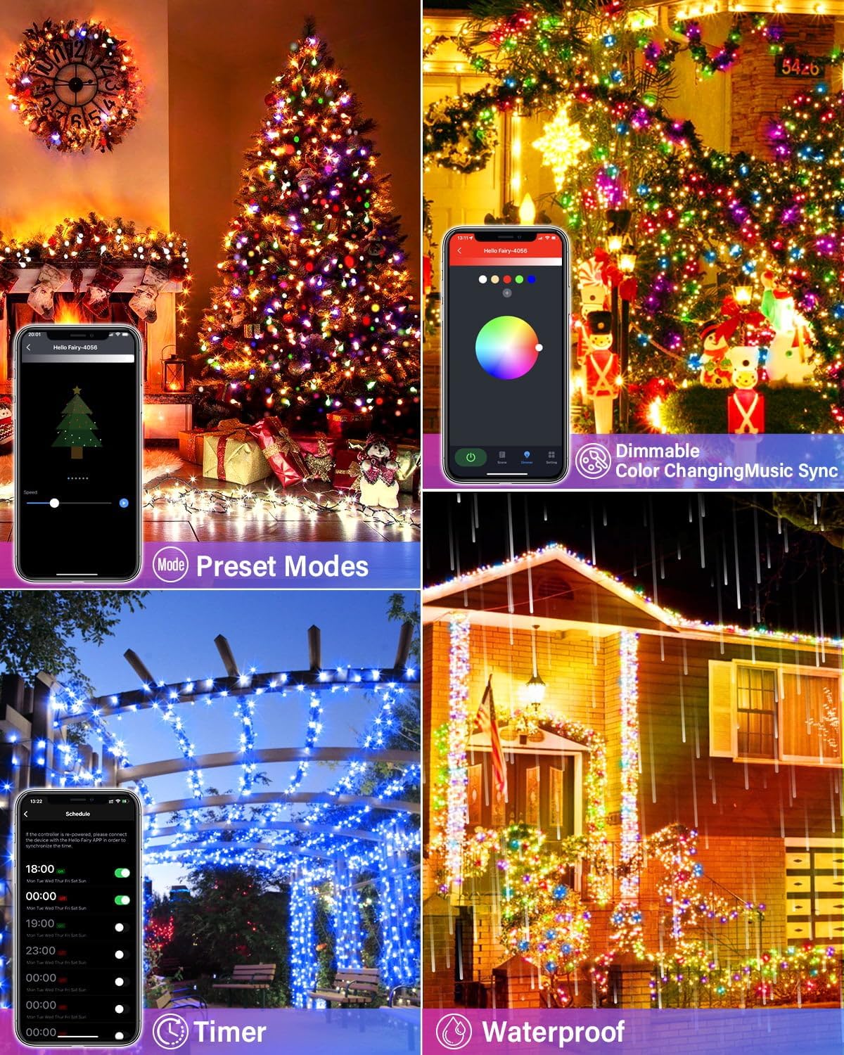 Smart christmas tree deals lights