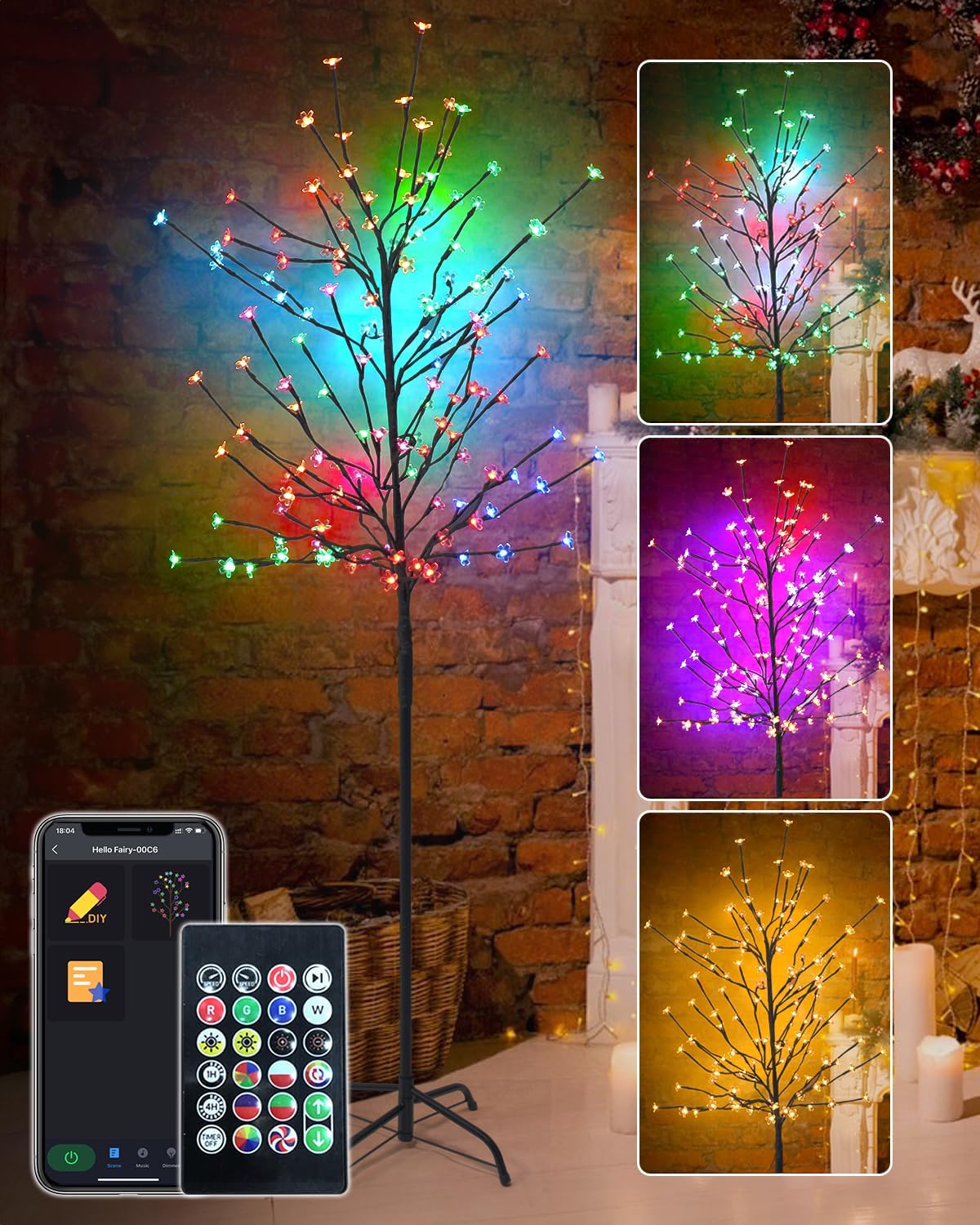 Smart Lighted Birch Tree/Cherry Tree