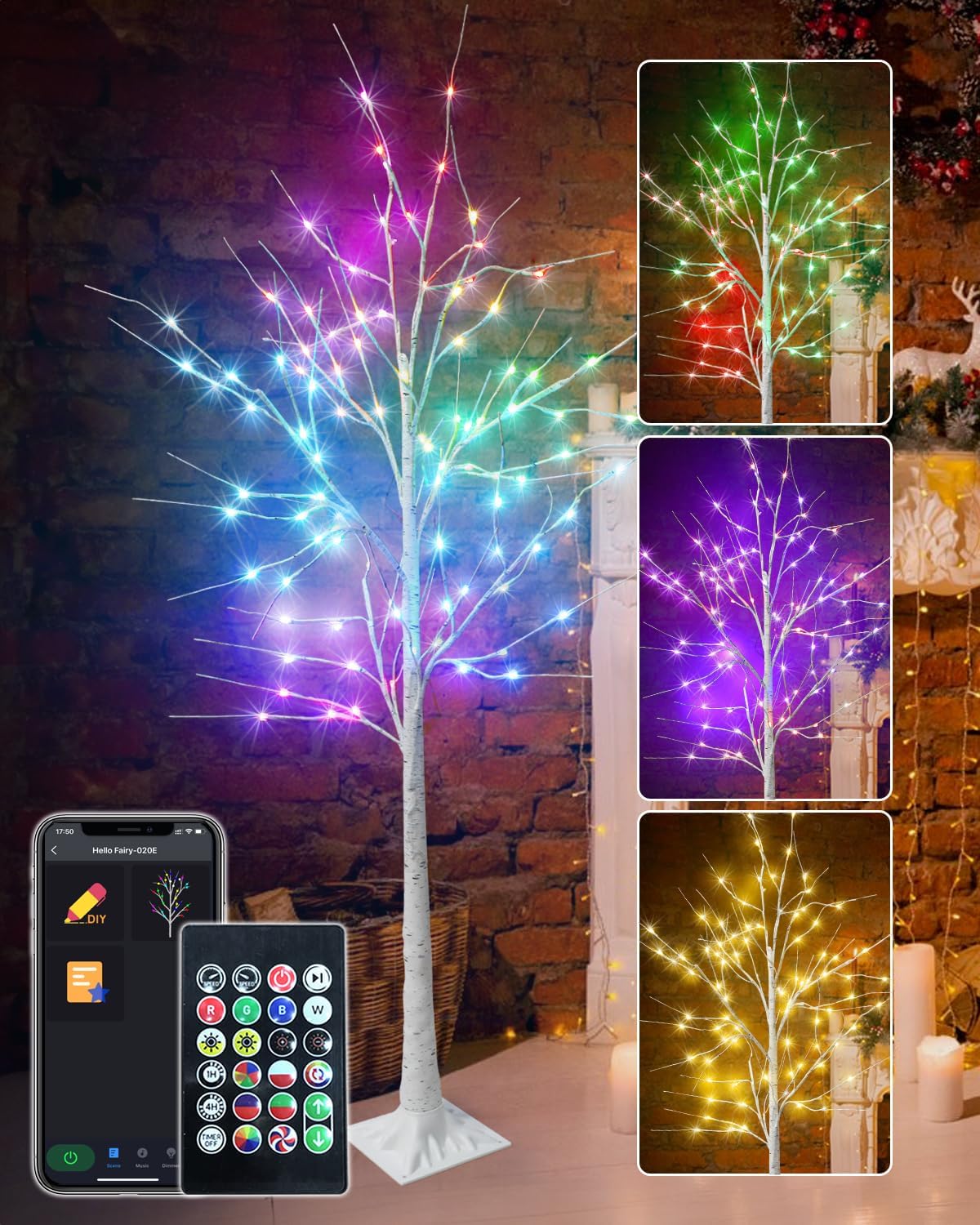 Smart Lighted Birch Tree/Cherry Tree