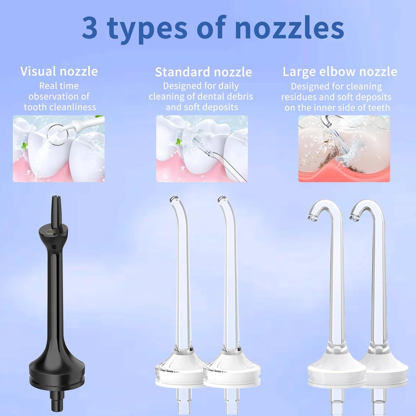 Visual Water Flosser with Camera for Teeth