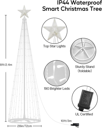 Smart LED Christmas Cone Tree Lights 8FT/9FT (2024 New)