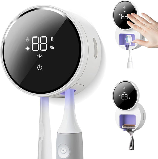 Smart Wall Mounted Toothbrush Holder & Toothbrush Cleaner