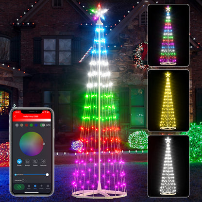 Smart LED Christmas Cone Tree Lights 8FT/9FT (2024 New)