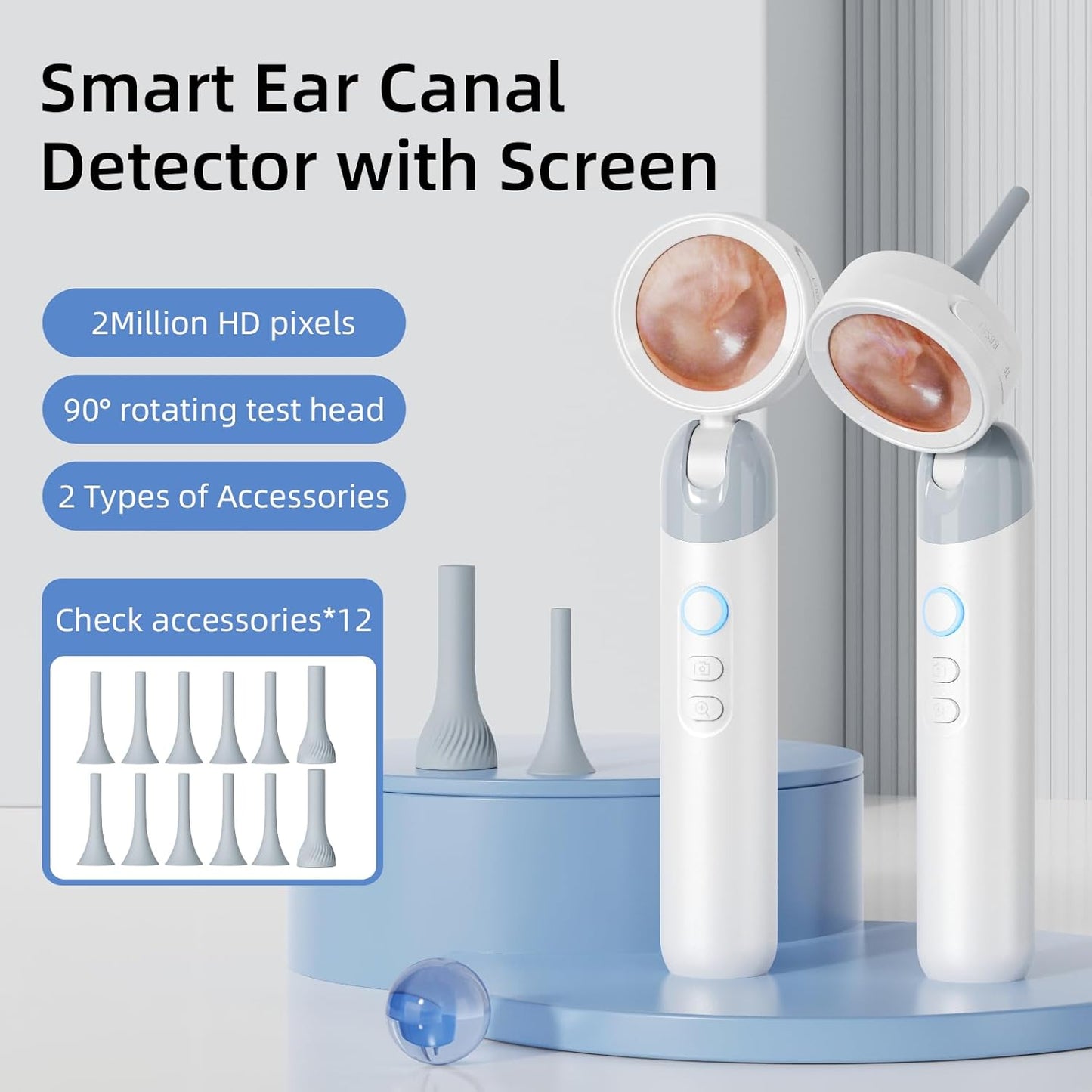 Smart Otoscope Ear Camera with Screen