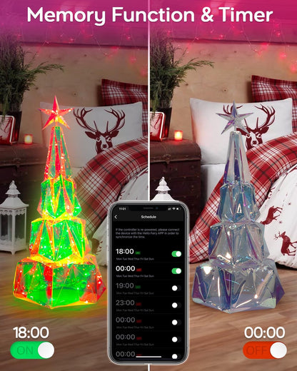 3.6FT Prismatic Iridescent Christmas Tree