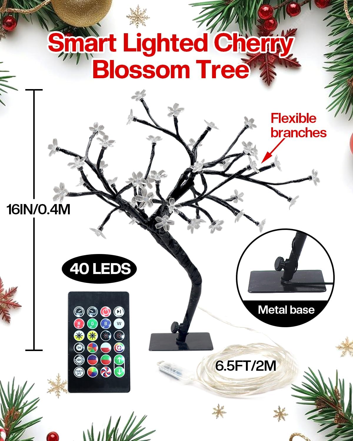 Smart Lighted Birch Tree/Cherry Tree