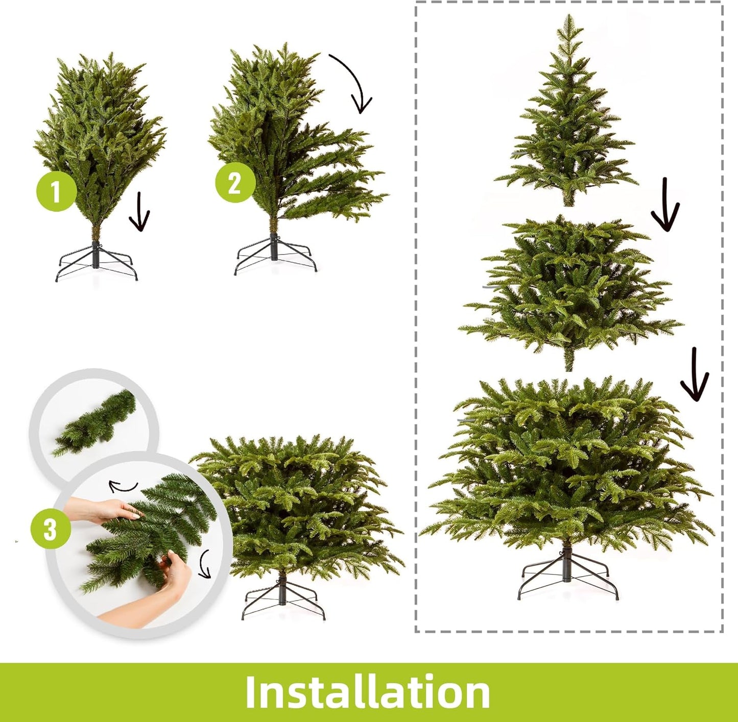 6FT Smart Prelit Artificial Christmas Tree