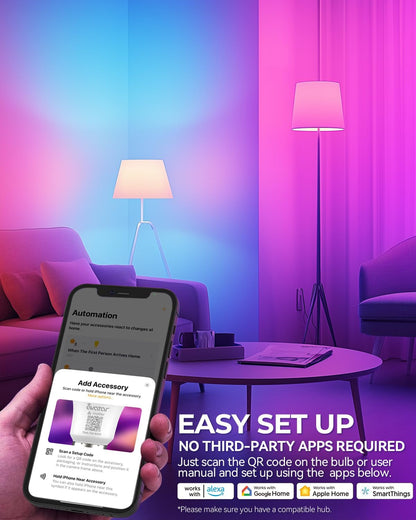 E26 A19 Smart Bulb Matter over WiFi (2-Pack)