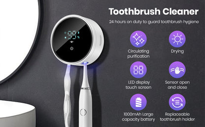 Smart Toothbrush UV Sanitizer Wall Mounted Holder & Cleaner