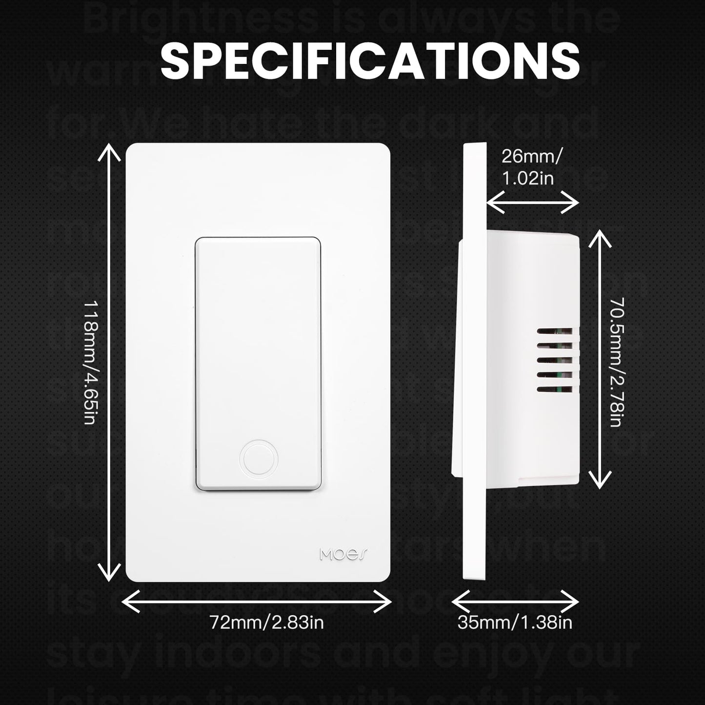 Smart Single Pole 3 Way WIFI Switch 1/2/3/4 Gang