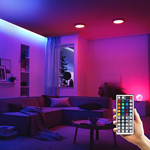 LED Strip Lights 16.4ft RGB+Warm Cool White with IR Remote