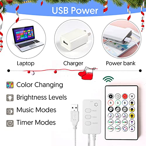 Fairy lights with store usb charger